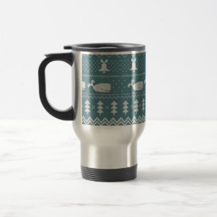 Taza De Viaje Navidades Patrón de punto de sudor Invierno de bal