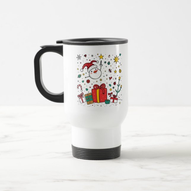 Taza De Viaje navidades personalizados (Izquierda)