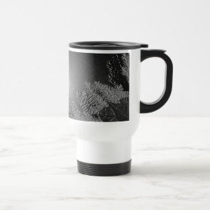 Taza De Viaje Navidades Poinsettia Black And Grey V