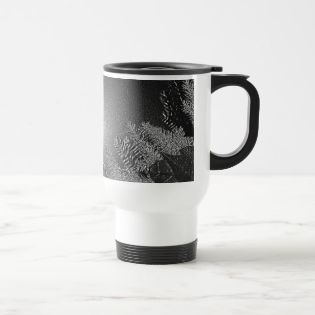 Taza De Viaje Navidades Poinsettia Black And Grey V (Derecha)