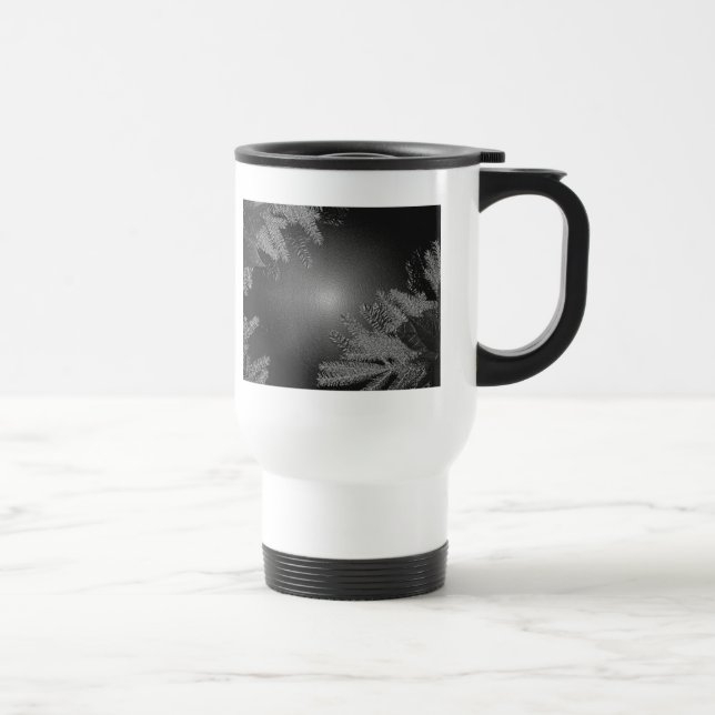 Taza De Viaje Navidades Poinsettia Black And Grey V (Derecha)