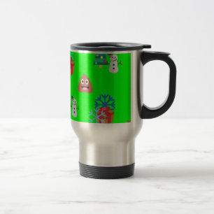 Taza De Viaje navidades poop emoji