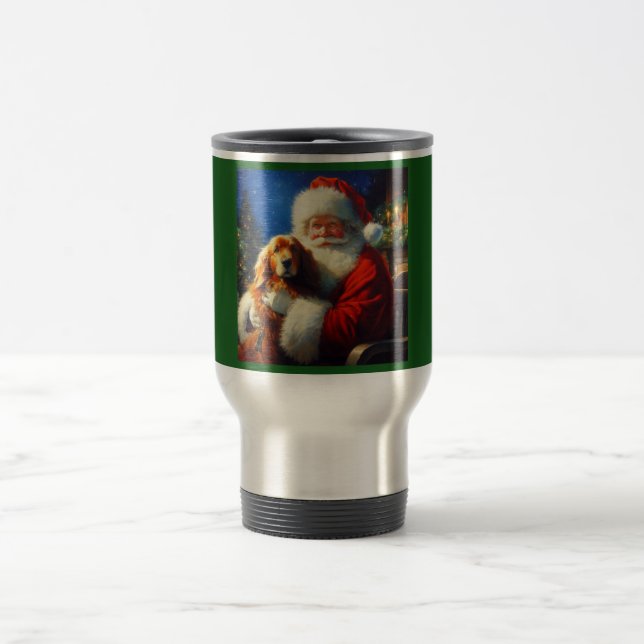 Taza De Viaje Navidades Santa Claus con perros 4 (Centro)