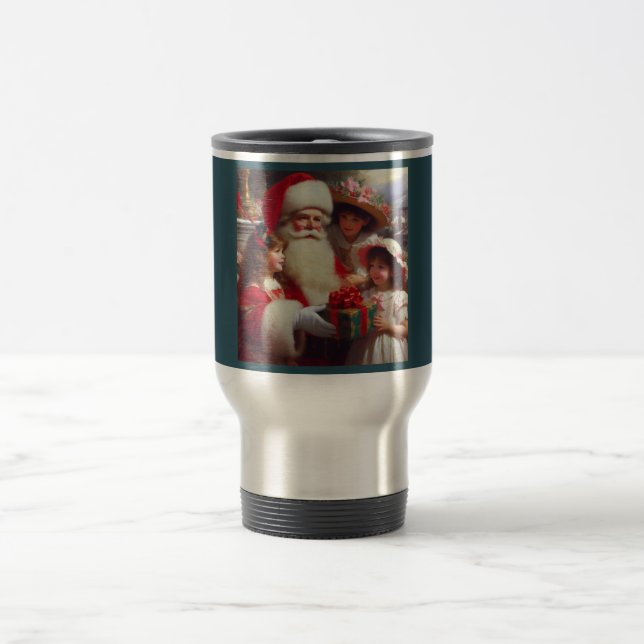 Taza De Viaje Navidades Santa con niños 1 (Centro)