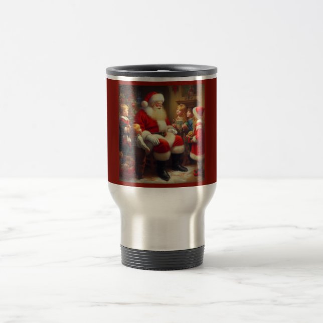 Taza De Viaje Navidades Santa con niños 3 (Centro)