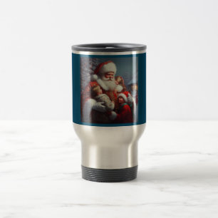 Taza De Viaje Navidades Santa con niños 4