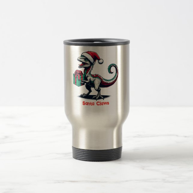 Taza De Viaje Navidades Santa hat raptor (Centro)