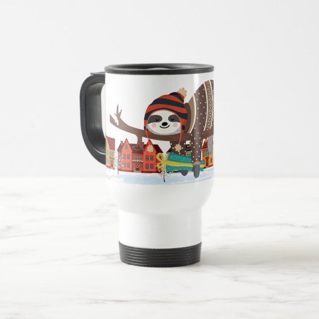 Taza De Viaje Navidades Sloth (Anverso izquierdo)