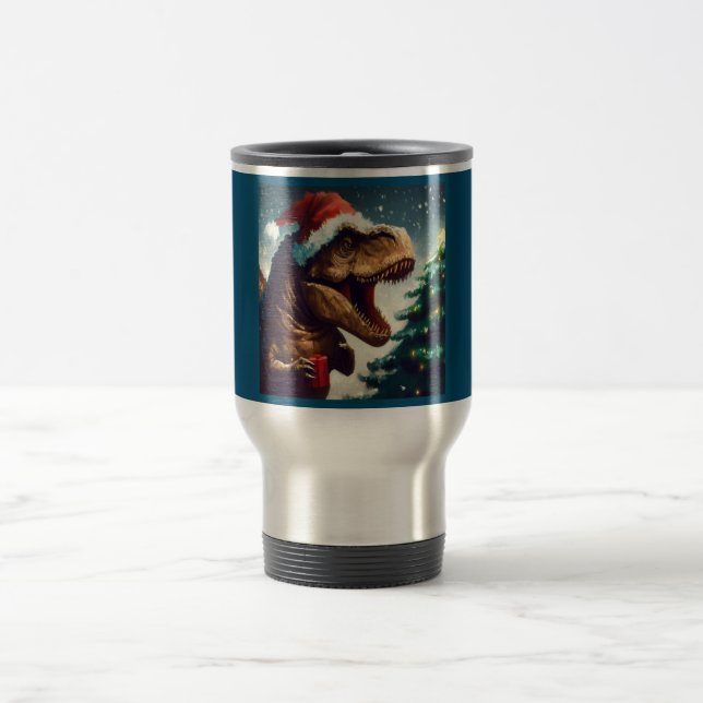 Taza De Viaje Navidades T-Rex 1 (Centro)