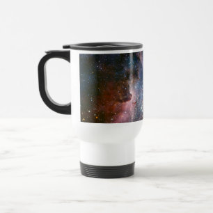 Taza De Viaje Nebulosa Carina Roja y Azul Telescopio Hubble