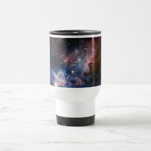 Taza De Viaje Nebulosa Carina Rojo & Azul Telescopio Hubble