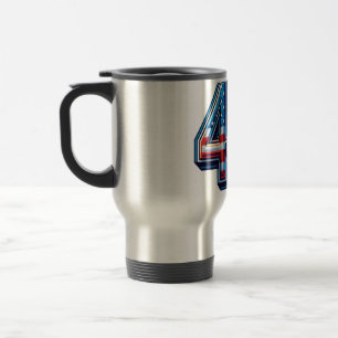 Taza De Viaje Negrita 45.ª Mug de Cumpleaños - norteamericana Ba