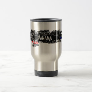 TAZA DE VIAJE NEGRO DEL MANOJO DE PANAMÁ