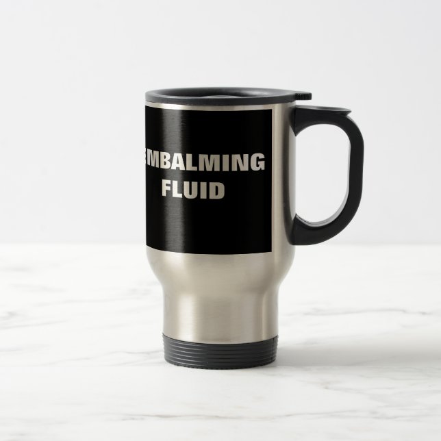 Taza De Viaje Negro divertido del empresario de pompas fúnebres (Derecha)