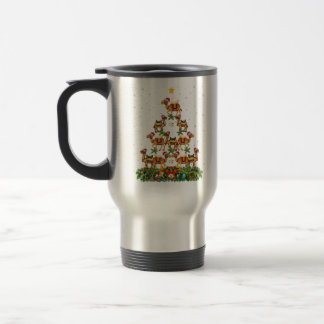 Taza De Viaje Negro Feliz Navidad Santa Claus afroamericano