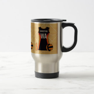 Taza De Viaje Netball personalizado único