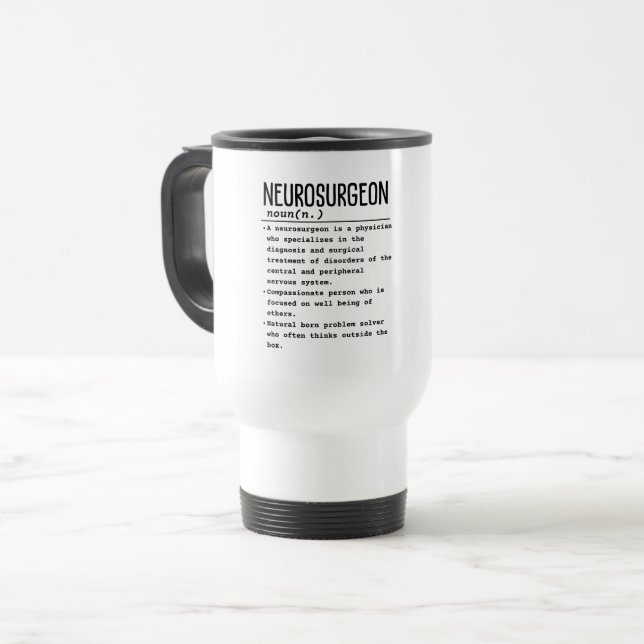 Taza De Viaje Neurocirujano (Anverso izquierdo)