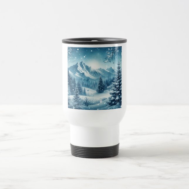 Taza De Viaje Nevada Winter Mountain (Centro)