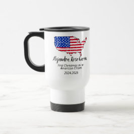 Taza De Viaje New U.S. Citizen – American Map Citizenship Day