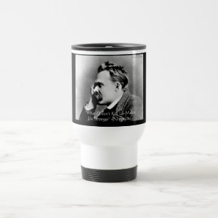 Taza De Viaje Nietzsche "No te mata" cita regalos y tees