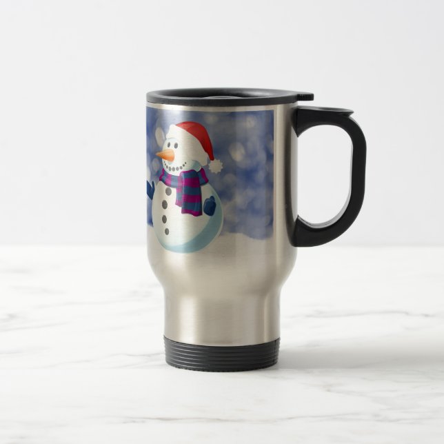Taza De Viaje Nieve navideña en invierno de invierno (Derecha)