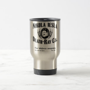 Taza De Viaje Nikola Tesla Death-Ray Co.
