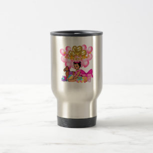 Taza De Viaje Niña bebé de rosa