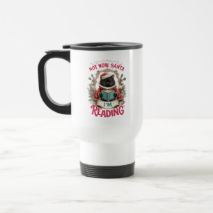 Taza De Viaje No Ahora Santa Estoy Leyendo