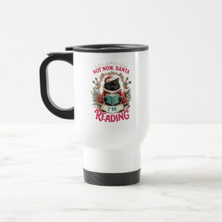 Taza De Viaje No Ahora Santa Estoy Leyendo
