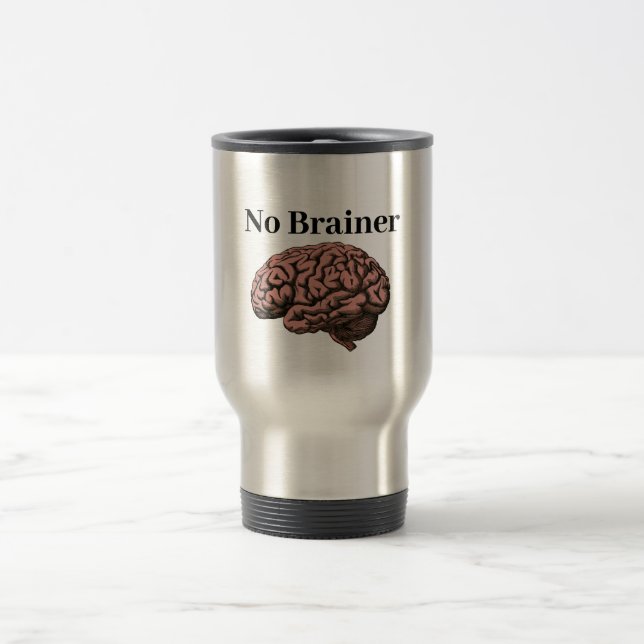 Taza De Viaje No Brainer Travel Mug (Centro)