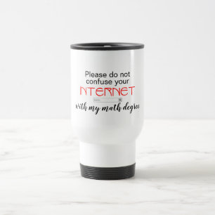 Taza De Viaje No confundan la búsqueda en Internet con el examen