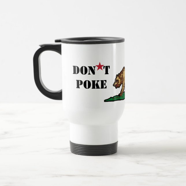 Taza De Viaje No enganche el tazón viajero del oso de California (Izquierda)