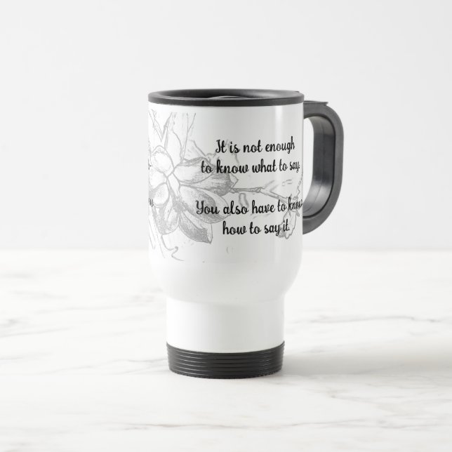 Taza De Viaje "No es suficiente" Mug (Anverso derecho)