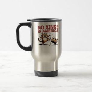 Taza De Viaje No Kings In America Diseño Estético Clásico
