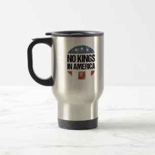 Taza De Viaje No Kings In America Vintage Patriótico No Kings Cr