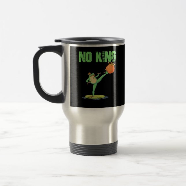 Taza De Viaje No Kings Portland Frog Protest – Funny Anti-Author (Izquierda)