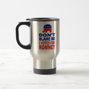 Taza De Viaje No me culpe que voté por Romney
