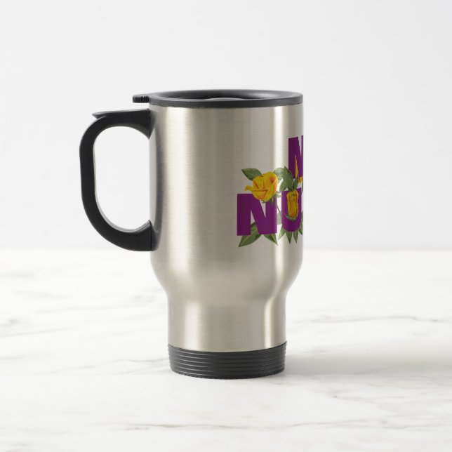 Taza De Viaje NO NUKES - ROSA oficial de la misión (Izquierda)