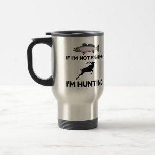 Taza De Viaje No pesca y después caza