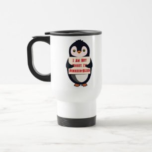 Taza De Viaje No soy bajo, tengo tamaño de pingüino