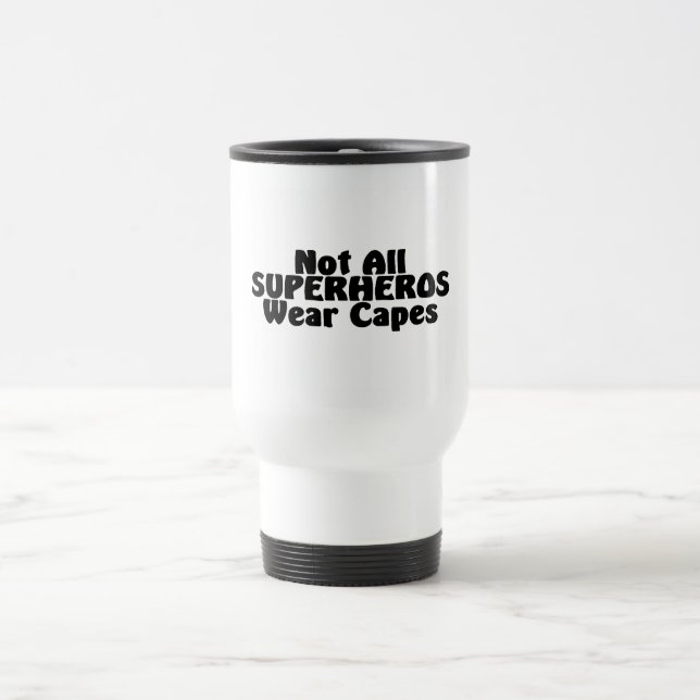 Taza De Viaje No todos los cabos del desgaste de SUPERHEROS (Centro)