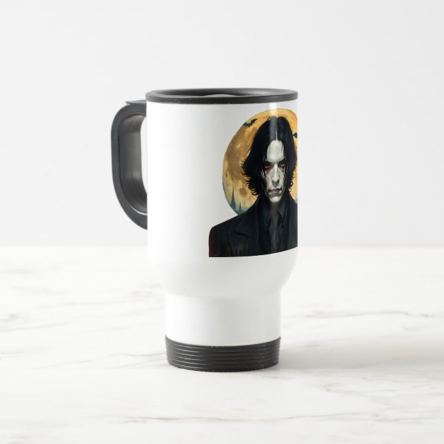 Taza De Viaje Noche de Halloween - Levantamiento de vampiros (Anverso izquierdo)