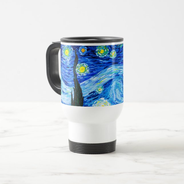 Taza De Viaje Noche Van Gogh Starry (Anverso izquierdo)