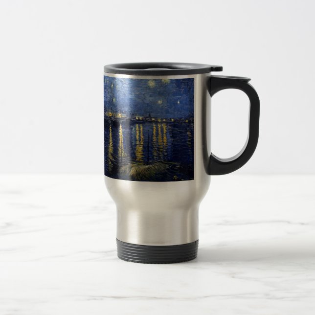 Taza De Viaje Noche Van Gogh Starry Sobre Rhone (Derecha)