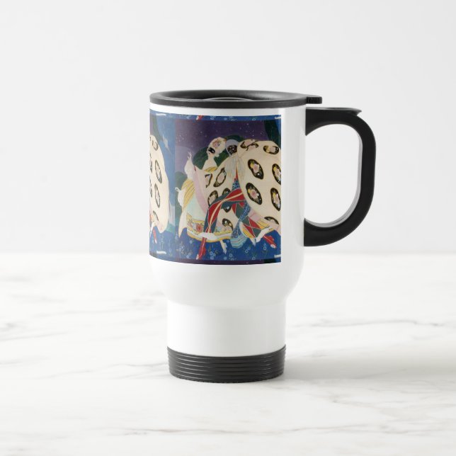 Taza De Viaje NOCTURNA CON MÁSCARAS / Mascarada veneciana (Derecha)