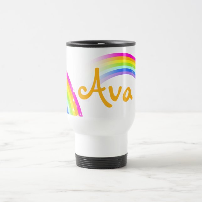Taza De Viaje Nombrado (3 letras) naranja de chicas de viajes de (Centro)
