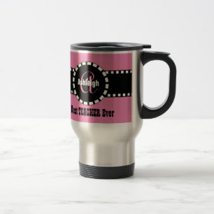 Taza De Viaje Nombre de encargo V4 del mejor monograma del