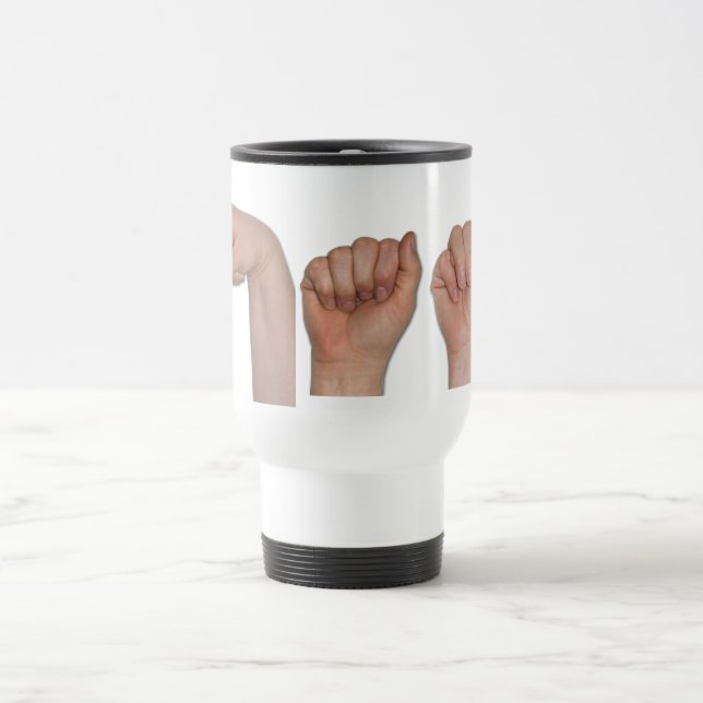 Taza De Viaje Nombre de su paquete de mug (Centro)