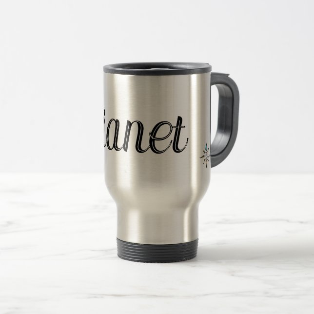 Taza De Viaje Nombre del personalizable Mug de viaje (Anverso derecho)
