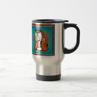 Taza De Viaje Nombre del purpurina del extracto del arte pop de
